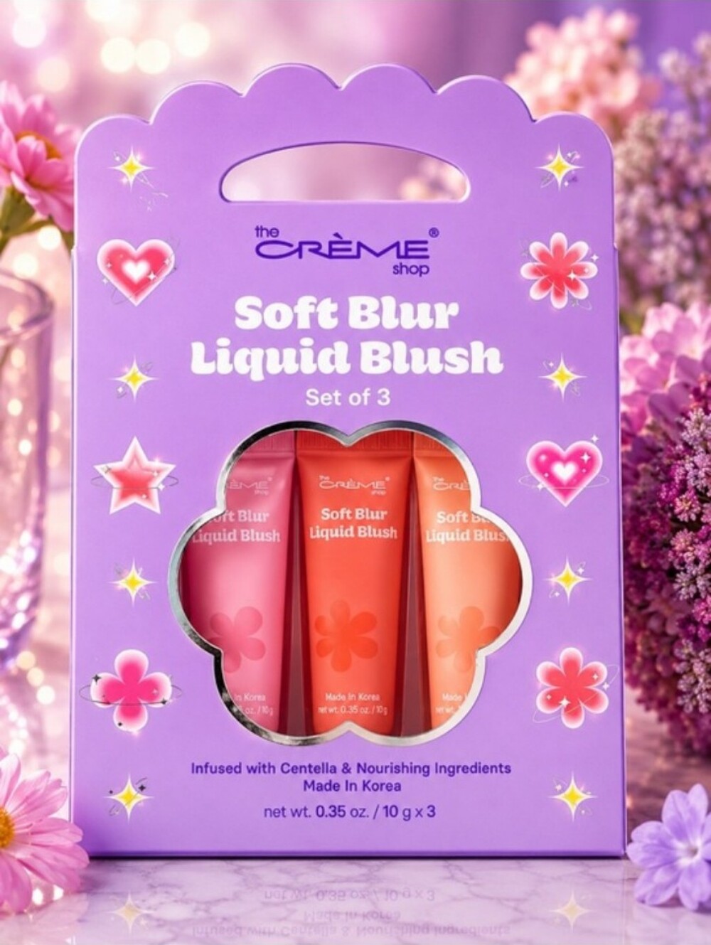The Creme Shop-Soft Blur Liquid Blush Set of 3 🩷♥️🧡